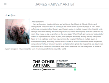 Tablet Screenshot of jamesharveyartist.com